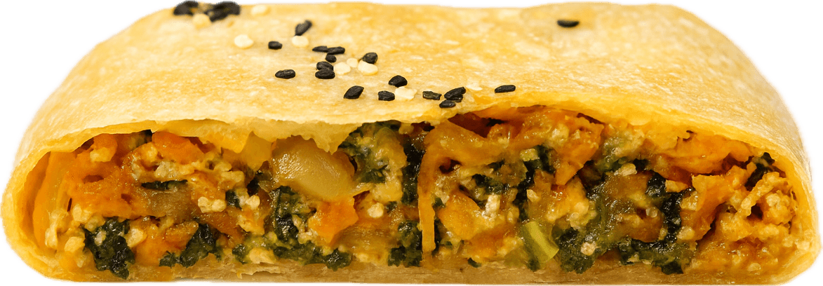 Carrot Spinach Egg, inside