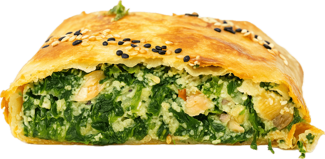 Salmon Spinach Cheese, inside